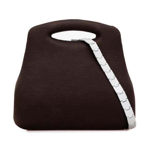 Pre-Loved Chanel Jersey Millennium 2005 Hard Case Hip Bag Satchels